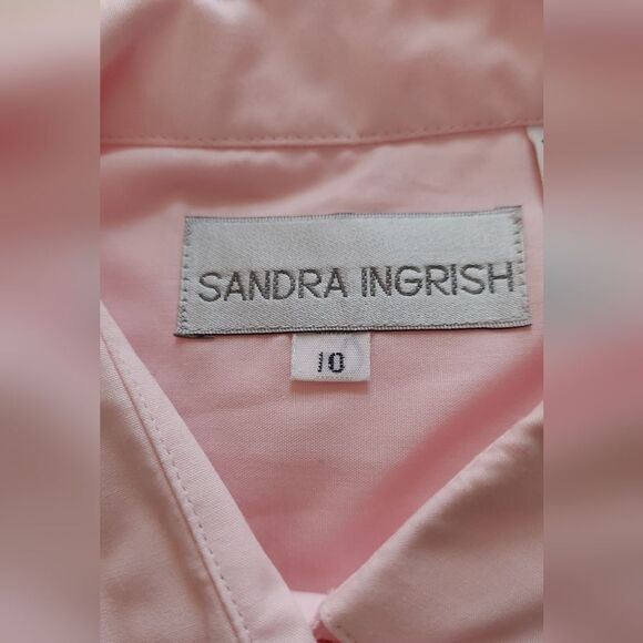 Vintage Sandra Ingrish Button Down Blouse NOS Size 10 - Picture 5 of 7